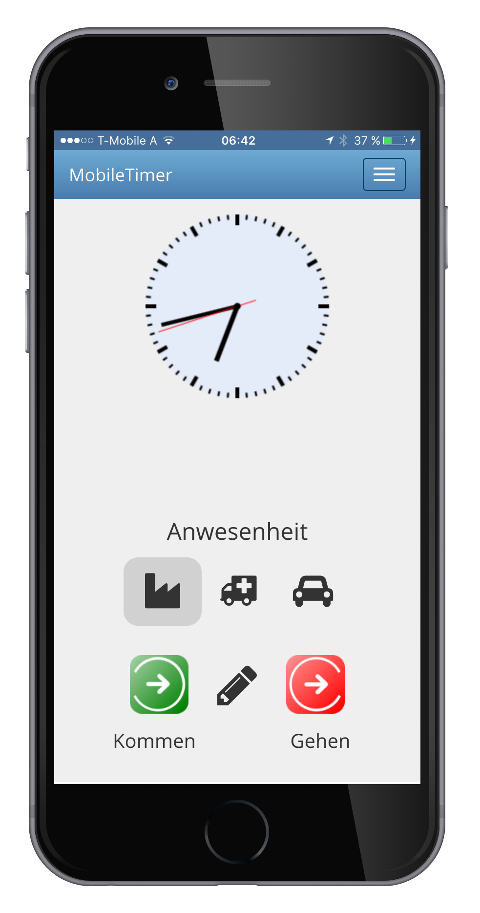 Zeiterfassung per MobileTimer auf iOS